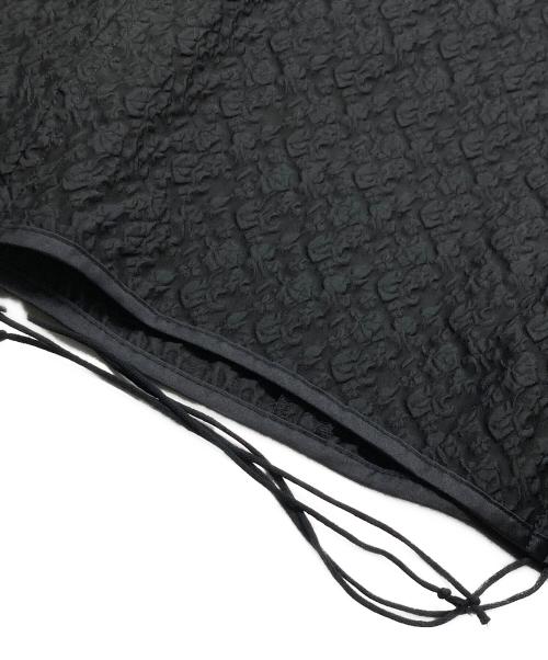Adam et Rope（アダム エ ロペ）Adam et Rope (アダム エ ロペ) ジャガードコンビギャザートップス ブラック サイズ:	SIZE Free 未使用品の古着・服飾アイテム