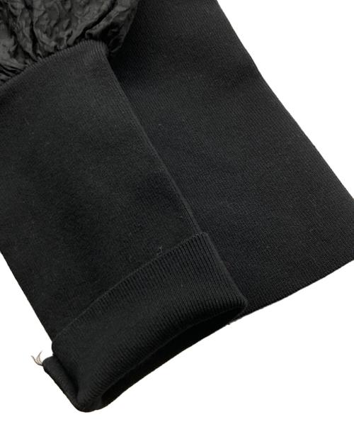 Adam et Rope（アダム エ ロペ）Adam et Rope (アダム エ ロペ) ジャガードコンビギャザートップス ブラック サイズ:	SIZE Free 未使用品の古着・服飾アイテム