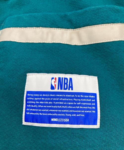 NBA（エヌビーエー）NBA (エヌビーエー) WIND AND SEA (ウィンダンシー) NBA Sweat Tearaway Pants グリーン サイズ:XLの古着・服飾アイテム