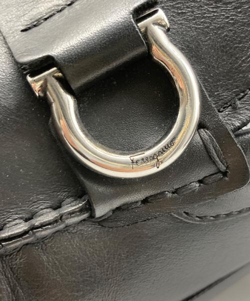 Salvatore Ferragamo（サルヴァトーレ フェラガモ）Salvatore Ferragamo (サルヴァトーレ フェラガモ) ガンチーニドライビングシューズ ブラック サイズ:9の古着・服飾アイテム