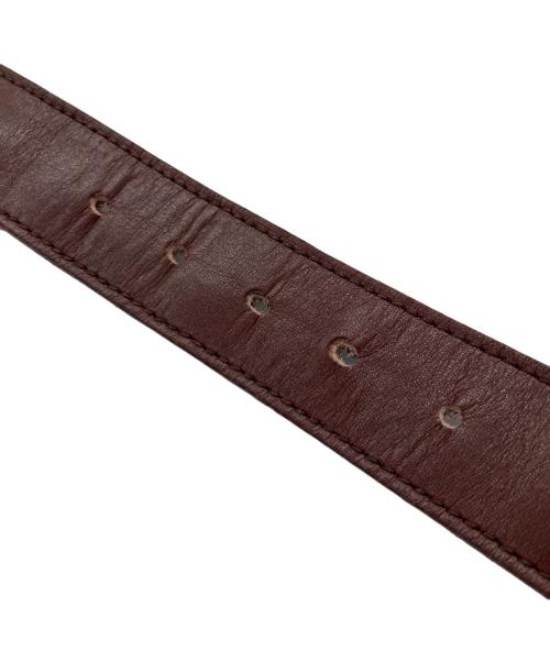 Cartier（カルティエ）Cartier (カルティエ) レザーベルト バーガンディー サイズ:SIZE 56-64の古着・服飾アイテム