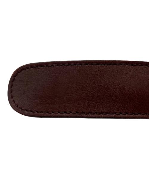 Cartier（カルティエ）Cartier (カルティエ) レザーベルト バーガンディー サイズ:SIZE 56-64の古着・服飾アイテム