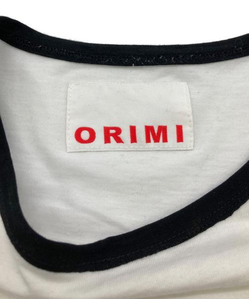 ORIMI（オリミ）ORIMI (オリミ) リンガーTシャツ ホワイト サイズ:Free(実寸参照）の古着・服飾アイテム