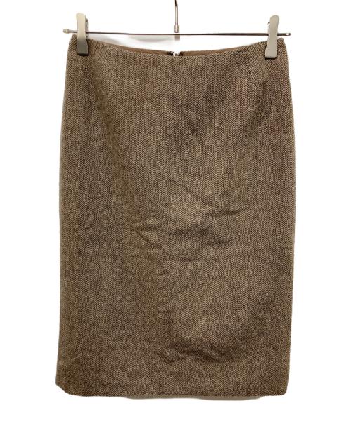 Vivienne Westwood RED LABEL（ヴィヴィアンウエストウッドレッドレーベル）Vivienne Westwood RED LABEL (ヴィヴィアンウエストウッドレッドレーベル) ツイードスカート ブラウン サイズ:２の古着・服飾アイテム