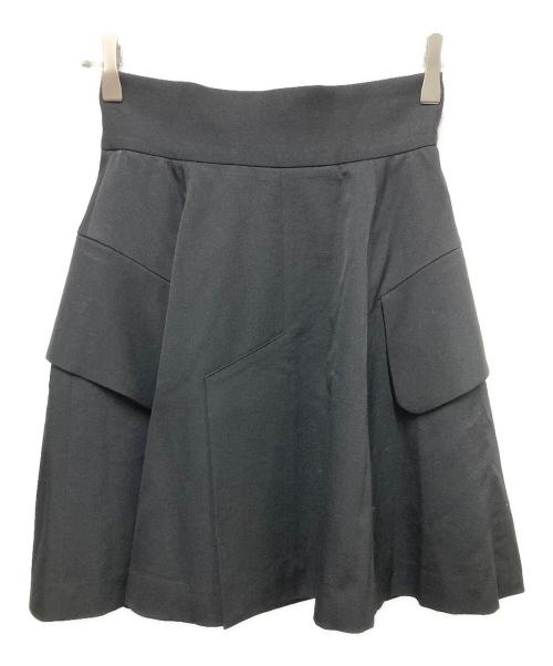 Vivienne Westwood RED LABEL（ヴィヴィアンウエストウッドレッドレーベル）Vivienne Westwood RED LABEL (ヴィヴィアンウエストウッドレッドレーベル) オーブボタンサイドフラップスカート ブラック サイズ:２の古着・服飾アイテム