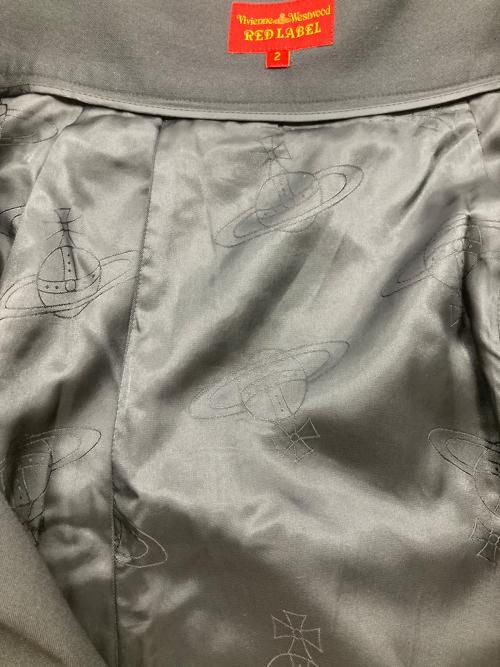 Vivienne Westwood RED LABEL（ヴィヴィアンウエストウッドレッドレーベル）Vivienne Westwood RED LABEL (ヴィヴィアンウエストウッドレッドレーベル) オーブボタンサイドフラップスカート ブラック サイズ:２の古着・服飾アイテム