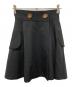 Vivienne Westwood RED LABEL（ヴィヴィアンウエストウッドレッドレーベル）の古着「オーブボタンサイドフラップスカート」｜ブラック
