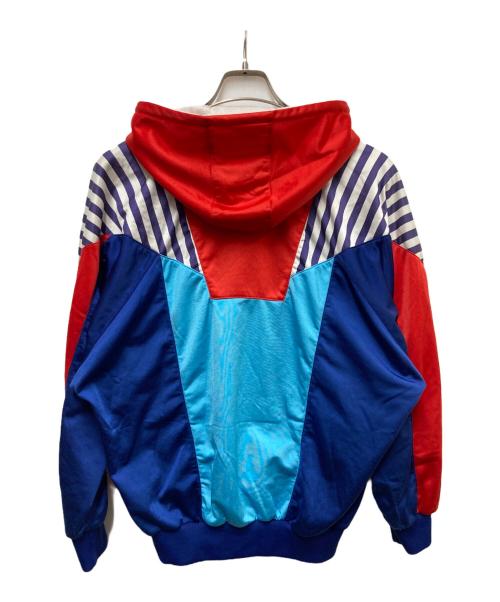 adidas（アディダス）adidas (アディダス) 80s トラックパーカー レッド×ネイビー サイズ:４の古着・服飾アイテム