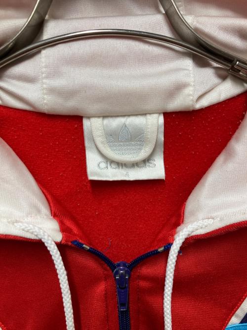 adidas（アディダス）adidas (アディダス) 80s トラックパーカー レッド×ネイビー サイズ:４の古着・服飾アイテム