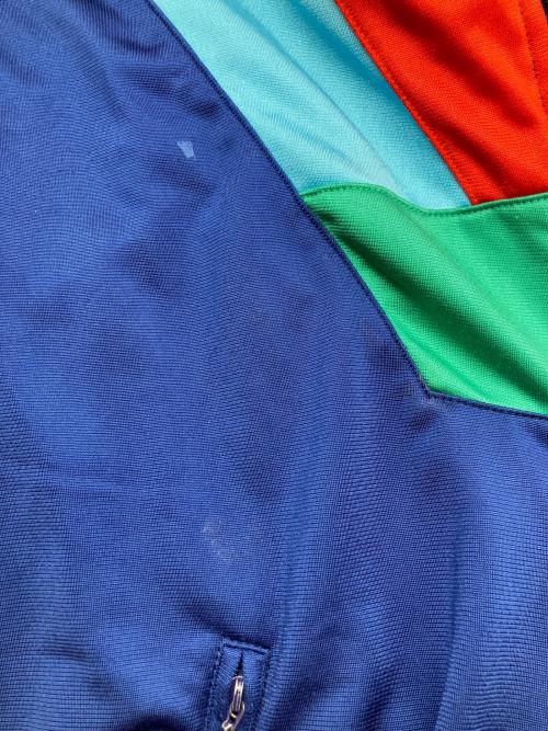 adidas（アディダス）adidas (アディダス) 80s トラックパーカー レッド×ネイビー サイズ:４の古着・服飾アイテム