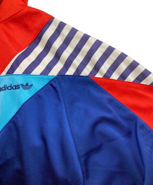 adidas（アディダス）adidas (アディダス) 80s トラックパーカー レッド×ネイビー サイズ:４の古着・服飾アイテム