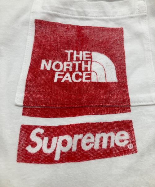 SUPREME（シュプリーム）SUPREME (シュプリーム) THE NORTH FACE (ザ ノース フェイス) Printed Pocket Tee ホワイト サイズ:Lの古着・服飾アイテム