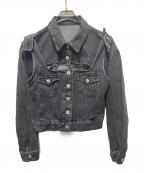 MAISON SPECIALメゾンスペシャル）の古着「2WAY BUSTIER DENIM JACKET」｜グレー