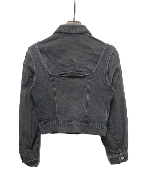 MAISON SPECIAL（メゾンスペシャル）MAISON SPECIAL (メゾンスペシャル) 2WAY BUSTIER DENIM JACKET グレー サイズ:FREEの古着・服飾アイテム