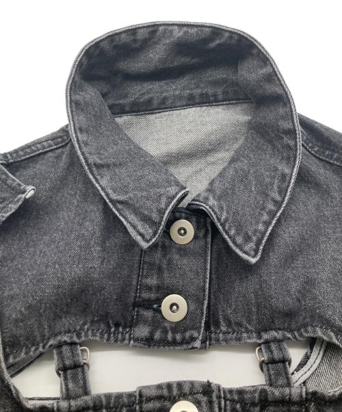 MAISON SPECIAL（メゾンスペシャル）MAISON SPECIAL (メゾンスペシャル) 2WAY BUSTIER DENIM JACKET グレー サイズ:FREEの古着・服飾アイテム