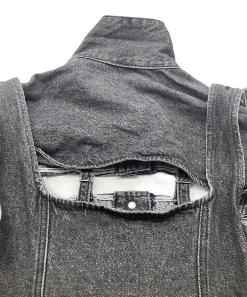 MAISON SPECIAL（メゾンスペシャル）MAISON SPECIAL (メゾンスペシャル) 2WAY BUSTIER DENIM JACKET グレー サイズ:FREEの古着・服飾アイテム