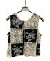 MAISON SPECIAL (メゾンスペシャル) 2way Embroidery Vest ブラック×ベージュ サイズ:SIZE Free：7000円