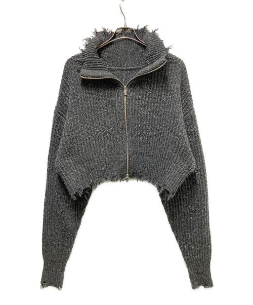 MAISON SPECIAL（メゾンスペシャル）MAISON SPECIAL (メゾンスペシャル) 2way Front Zip Knit Wear グレー サイズ:Freeの古着・服飾アイテム