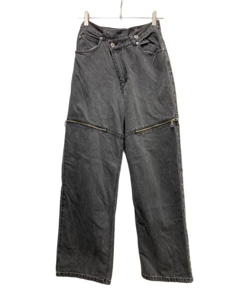 MAISON SPECIAL（メゾンスペシャル）MAISON SPECIAL (メゾンスペシャル) Side Slash Denim Pants グレー サイズ:SIZE 38の古着・服飾アイテム