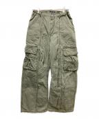 MAISON SPECIALメゾンスペシャル）の古着「Wash Processing Cargo Pants」｜オリーブ
