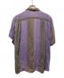 CAPIL SPORTSWEAR (カピル・スポーツウェア) 60s ストライプ開襟シャツ ブラウン×パープル サイズ:L：9000円