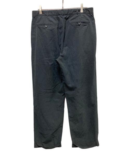 POLO RALPH LAUREN（ポロ・ラルフローレン）POLO RALPH LAUREN (ポロ・ラルフローレン) 90s 2タックシルク混パンツ ブラック サイズ:W35/30の古着・服飾アイテム