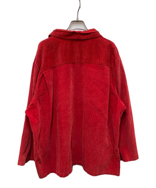 USED（ユーズド）USED (ユーズド) コーデュロイジャケット レッド サイズ:不明(実寸参照）の古着・服飾アイテム