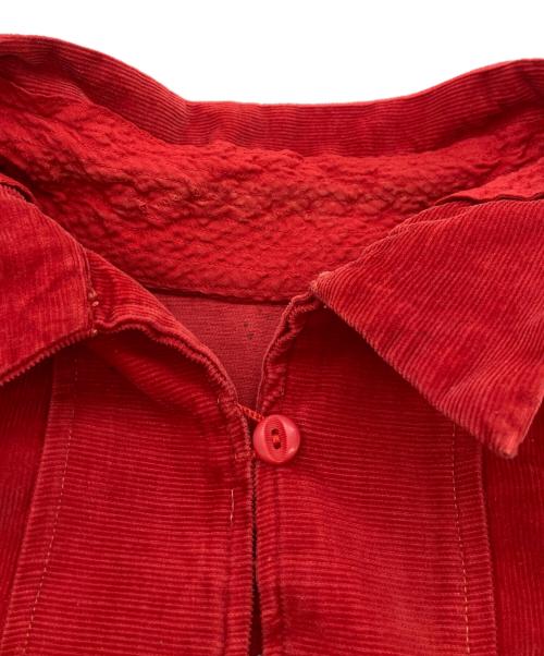 USED（ユーズド）USED (ユーズド) コーデュロイジャケット レッド サイズ:不明(実寸参照）の古着・服飾アイテム