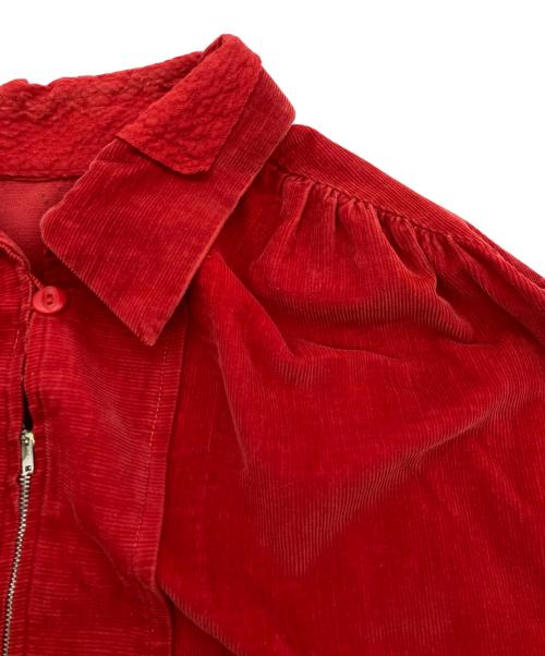 USED（ユーズド）USED (ユーズド) コーデュロイジャケット レッド サイズ:不明(実寸参照）の古着・服飾アイテム