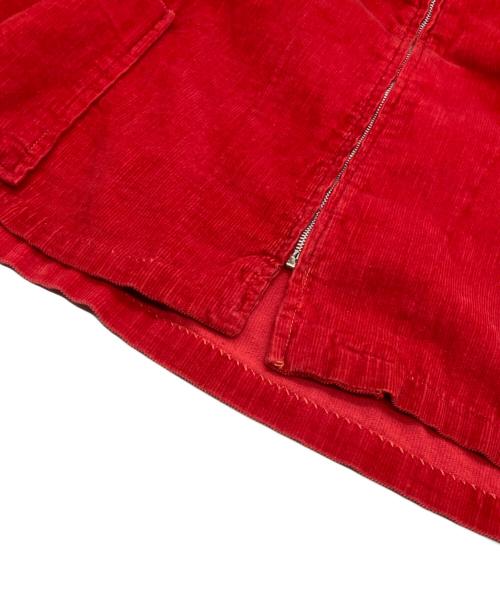 USED（ユーズド）USED (ユーズド) コーデュロイジャケット レッド サイズ:不明(実寸参照）の古着・服飾アイテム