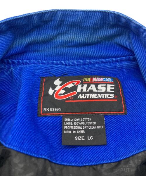 HASE AUTHENTICS（ハセ オーセンティックス）HASE AUTHENTICS (ハセ オーセンティックス) レーシングジャケット ブルー サイズ:Ｌの古着・服飾アイテム