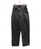 MAISON SPECIALメゾンスペシャル）の古着「High Waist Cocoon Denim Pants」｜ブラック