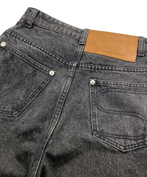 MAISON SPECIAL（メゾンスペシャル）MAISON SPECIAL (メゾンスペシャル) High Waist Cocoon Denim Pants ブラック サイズ:SIZE36の古着・服飾アイテム