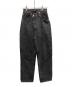MAISON SPECIAL（メゾンスペシャル）の古着「High Waist Cocoon Denim Pants」｜ブラック