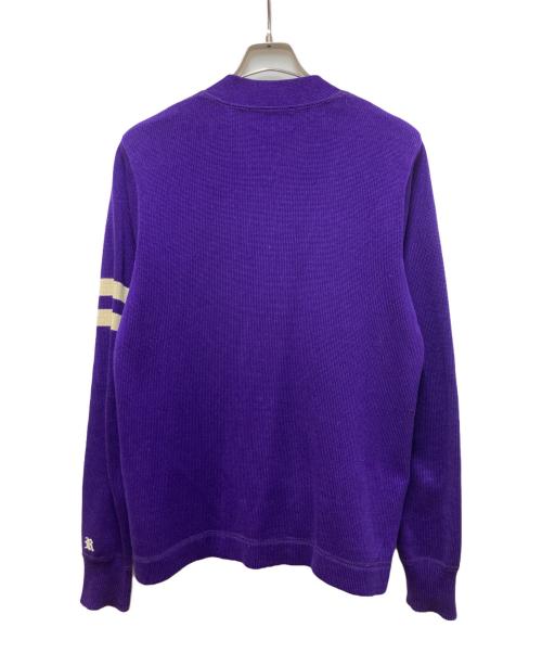 Rugby Ralph Lauren（ラグビーラルフローレン）Rugby Ralph Lauren (ラグビーラルフローレン) レタードカーディガン パープル サイズ:Sの古着・服飾アイテム