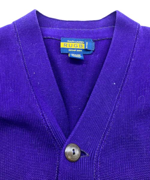 Rugby Ralph Lauren（ラグビーラルフローレン）Rugby Ralph Lauren (ラグビーラルフローレン) レタードカーディガン パープル サイズ:Sの古着・服飾アイテム
