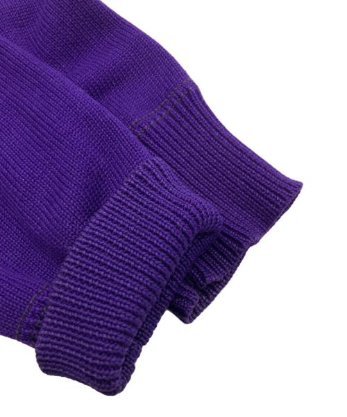 Rugby Ralph Lauren（ラグビーラルフローレン）Rugby Ralph Lauren (ラグビーラルフローレン) レタードカーディガン パープル サイズ:Sの古着・服飾アイテム