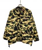 A BATHING APEアベイシングエイプ）の古着「1ST CAMO デタッチャブルスリーブジャケット」｜ベージュ×グリーン