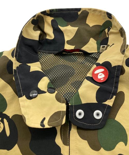 A BATHING APE（アベイシングエイプ）A BATHING APE (アベイシングエイプ) 1ST CAMO デタッチャブルスリーブジャケット ベージュ×グリーン サイズ:Mの古着・服飾アイテム