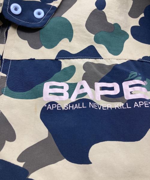 A BATHING APE（アベイシングエイプ）A BATHING APE (アベイシングエイプ) 1ST CAMO デタッチャブルスリーブジャケット ベージュ×グリーン サイズ:Mの古着・服飾アイテム