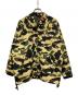 A BATHING APE（アベイシングエイプ）の古着「1ST CAMO デタッチャブルスリーブジャケット」｜ベージュ×グリーン