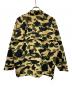 A BATHING APE (アベイシングエイプ) 1ST CAMO デタッチャブルスリーブジャケット ベージュ×グリーン サイズ:M：20000円
