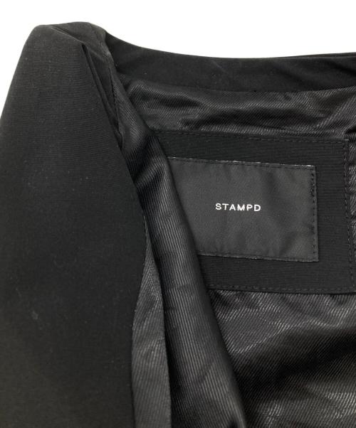 STAMPD（スタンプド）STAMPD (スタンプド) ノーカラージャケット/Collarless jacket ブラック サイズ:XXLの古着・服飾アイテム