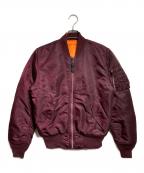 ALPHAアルファ）の古着「MA-1ジャケット/MA-1jacket」｜ボルドー