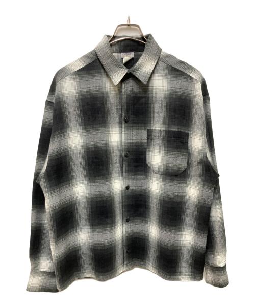CalTop（キャルトップ）CalTop (キャルトップ) オンブレチェックシャツ グレー×ブラック サイズ:Mの古着・服飾アイテム