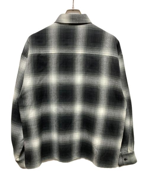 CalTop（キャルトップ）CalTop (キャルトップ) オンブレチェックシャツ グレー×ブラック サイズ:Mの古着・服飾アイテム