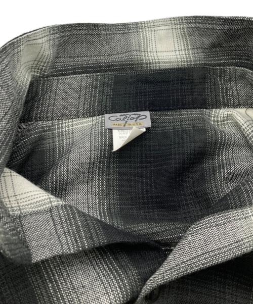 CalTop（キャルトップ）CalTop (キャルトップ) オンブレチェックシャツ グレー×ブラック サイズ:Mの古着・服飾アイテム