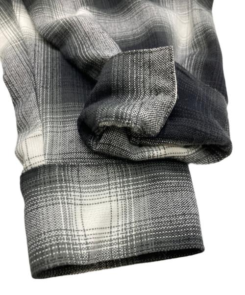 CalTop（キャルトップ）CalTop (キャルトップ) オンブレチェックシャツ グレー×ブラック サイズ:Mの古着・服飾アイテム