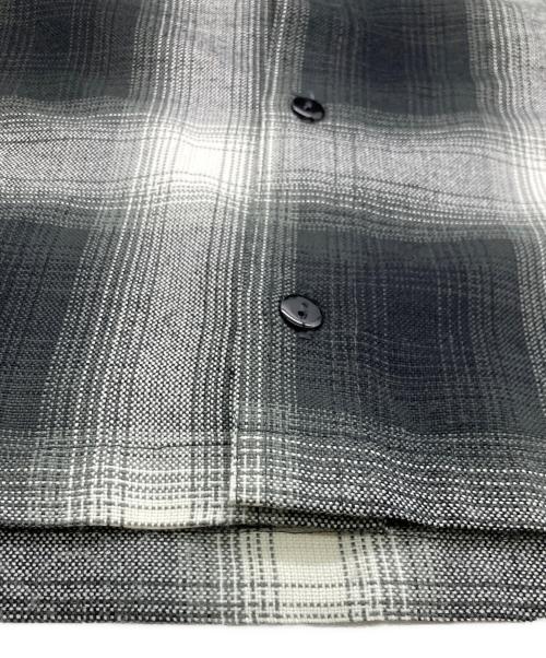 CalTop（キャルトップ）CalTop (キャルトップ) オンブレチェックシャツ グレー×ブラック サイズ:Mの古着・服飾アイテム