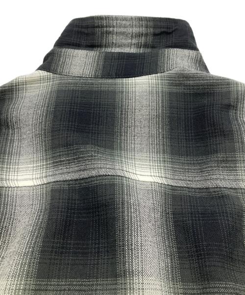 CalTop（キャルトップ）CalTop (キャルトップ) オンブレチェックシャツ グレー×ブラック サイズ:Mの古着・服飾アイテム